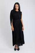 Kahlo Asymmetric Draped Loop Jersey Dress
