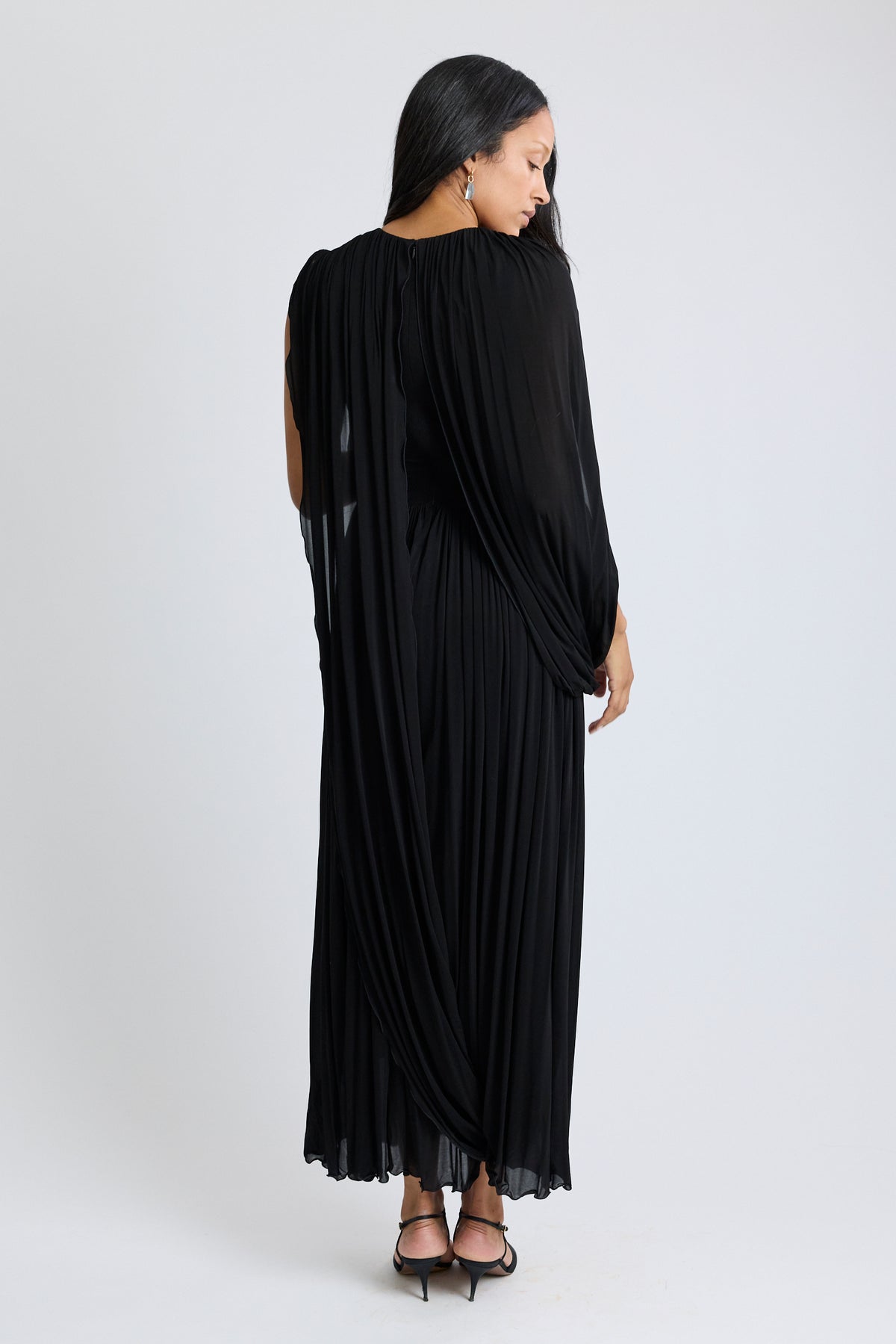 Kahlo Asymmetric Draped Loop Jersey Dress