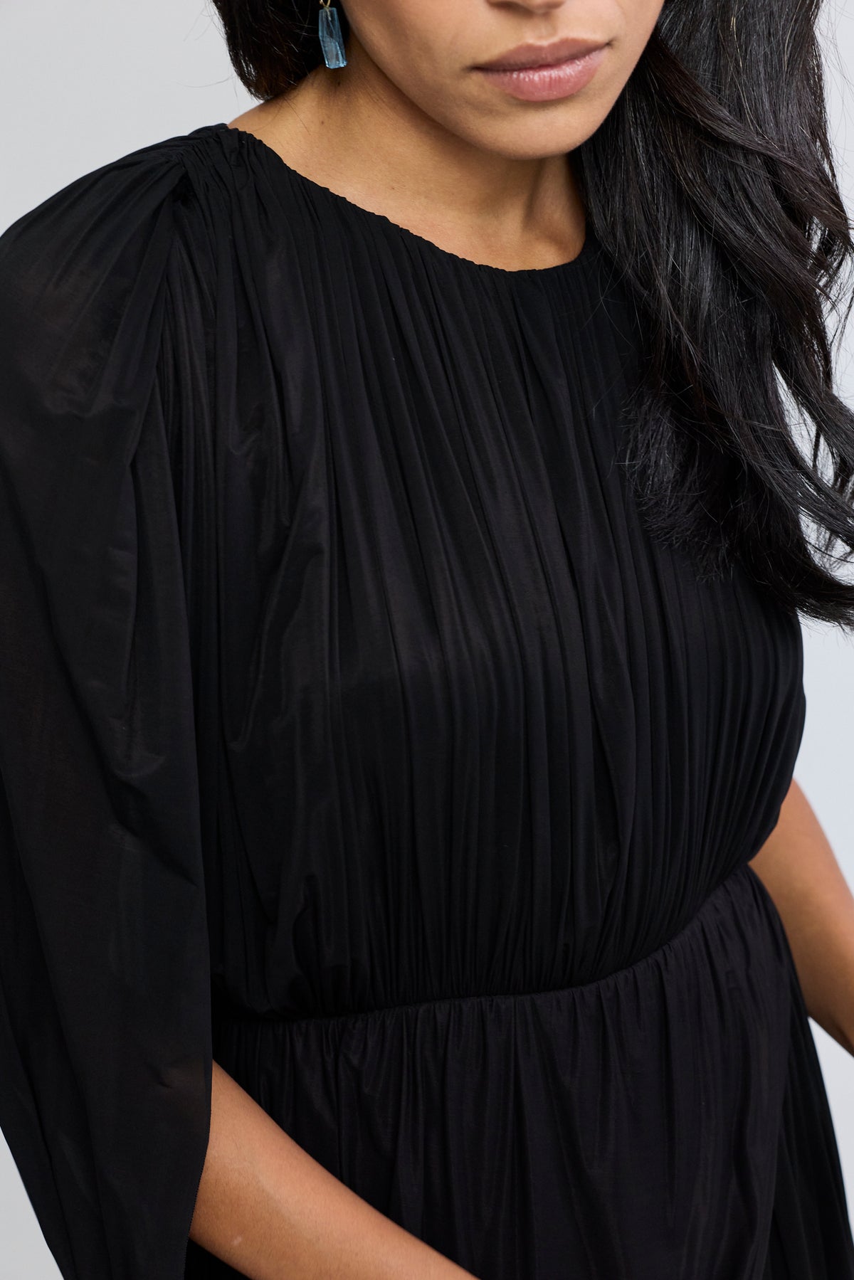 Kahlo Asymmetric Draped Loop Jersey Dress