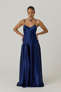 Layla Dress - Prussian Blue