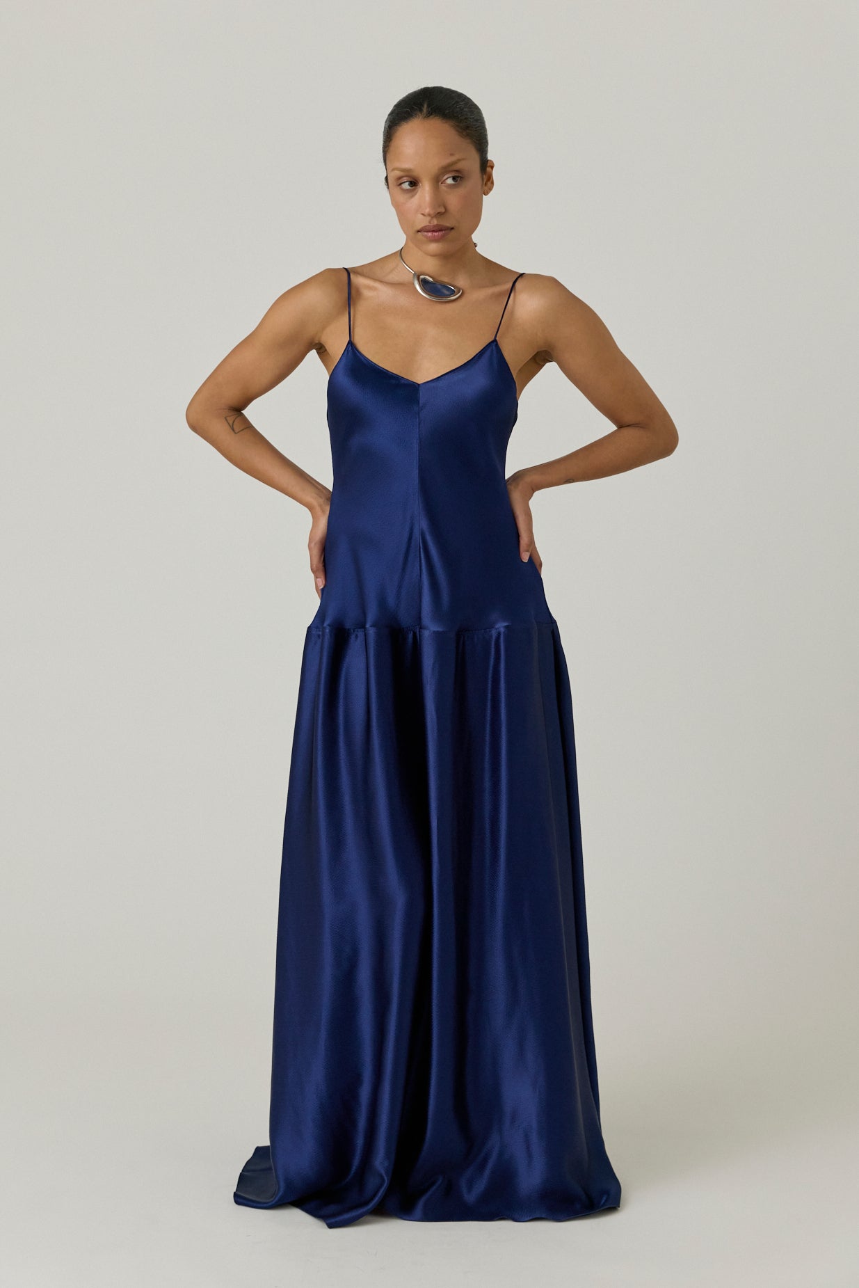 Layla Dress - Prussian Blue