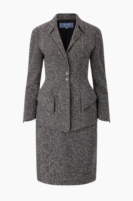 Thierry Mugler Grey Wool Suit