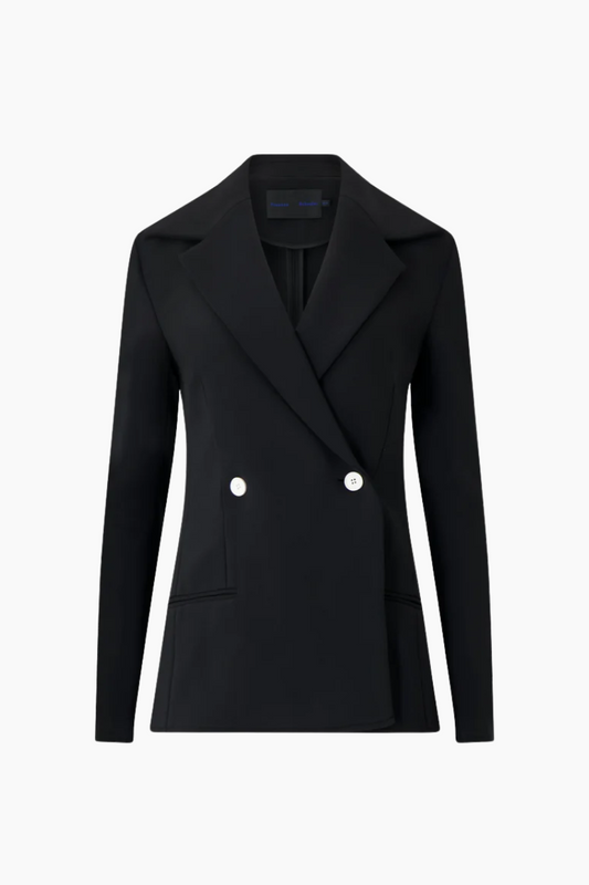 Marine Jacket in Bi-Stretch Suiting - Black