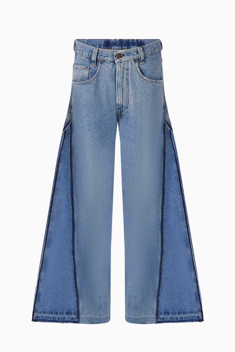 Wide-leg Mother Jeans