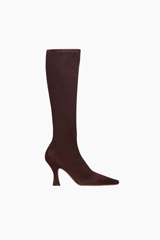 Ran Underknee Stretch Suede Boot