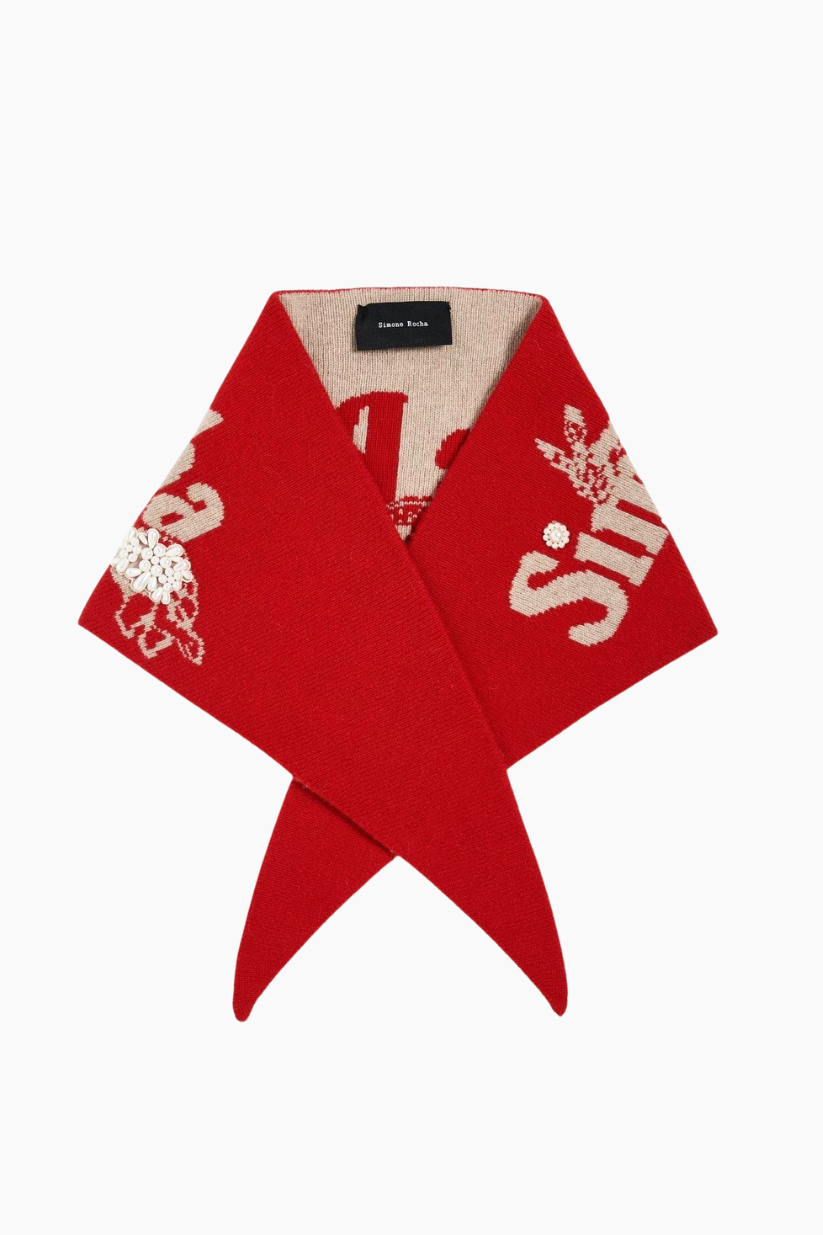 Graphic Logo Knit Neckerchief