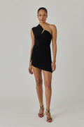 Claw One Shoulder Mini Dress