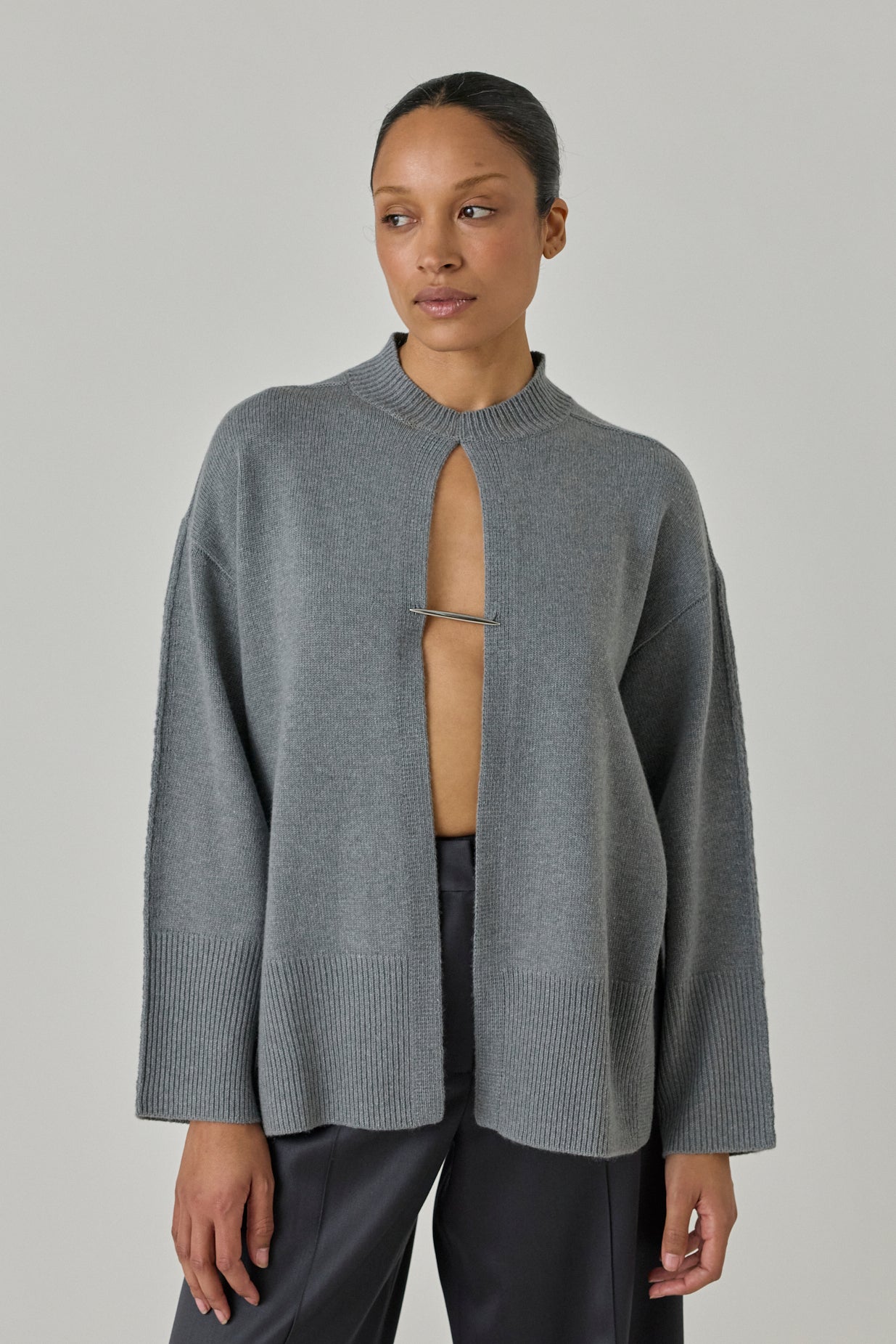 Cashmere Vertebrae Oversized Sweater