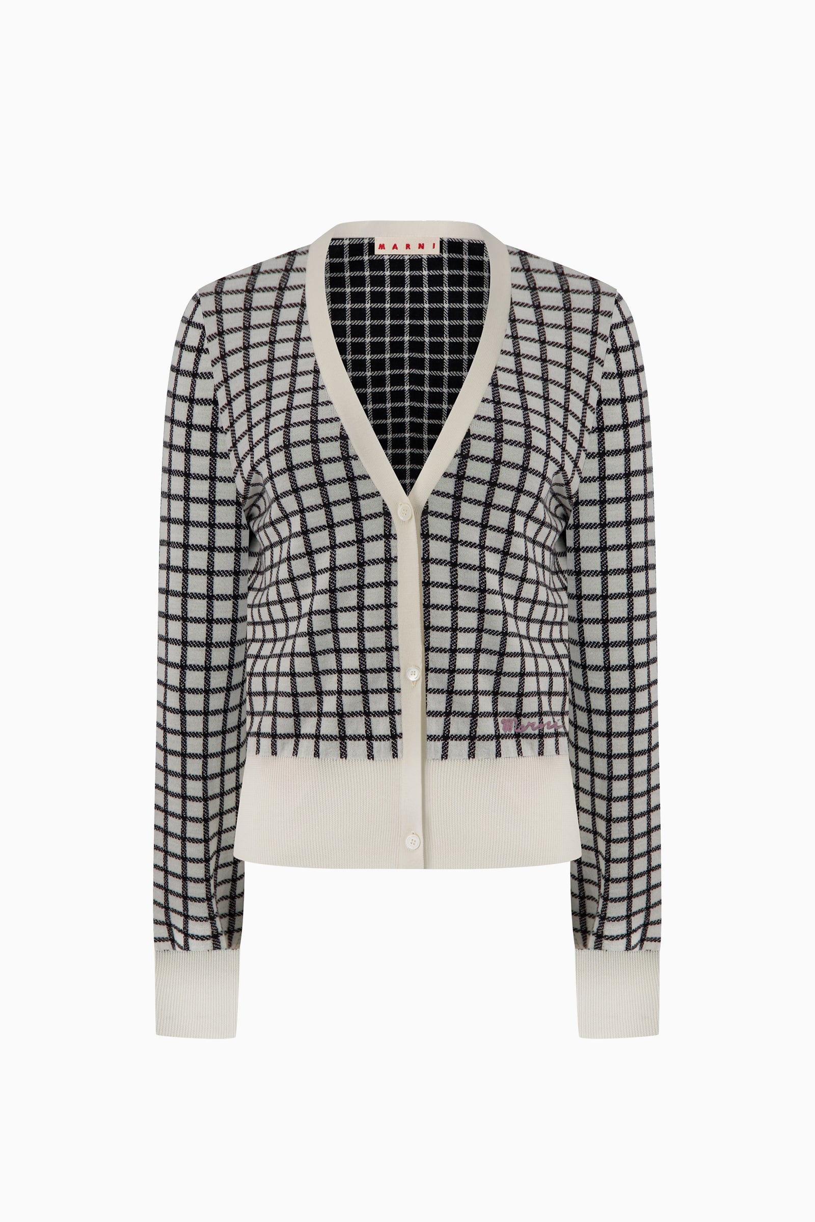 Grid Cardigan