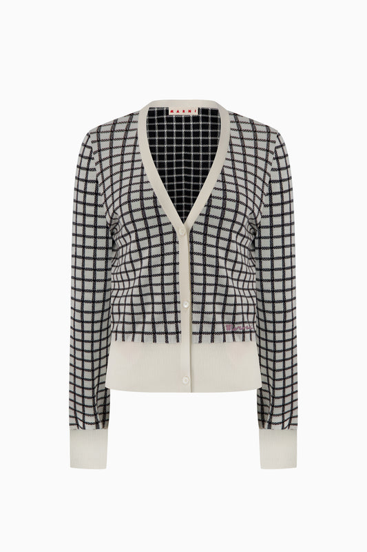 Grid Cardigan
