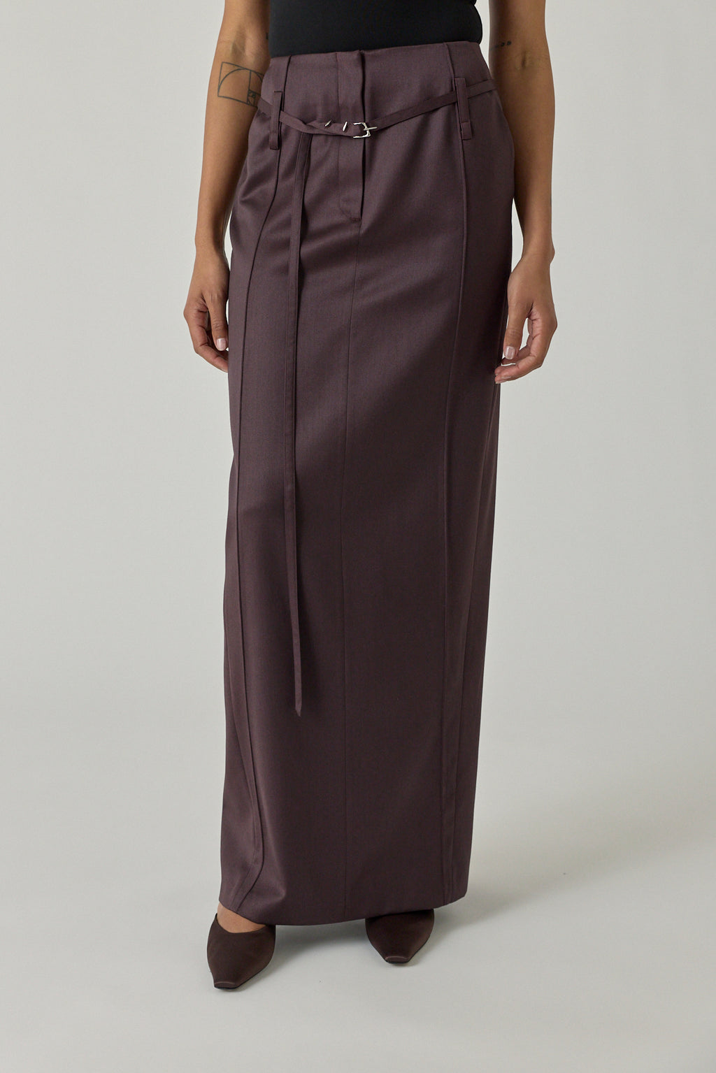 Relics Belted Maxi Skirt