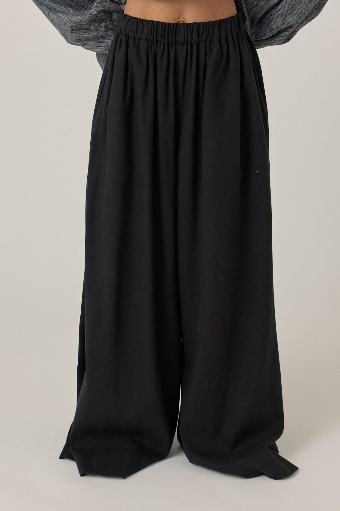 The Wide Leg Pant - Black