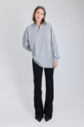 Flat Polo w/ Long Sleeves - Grey