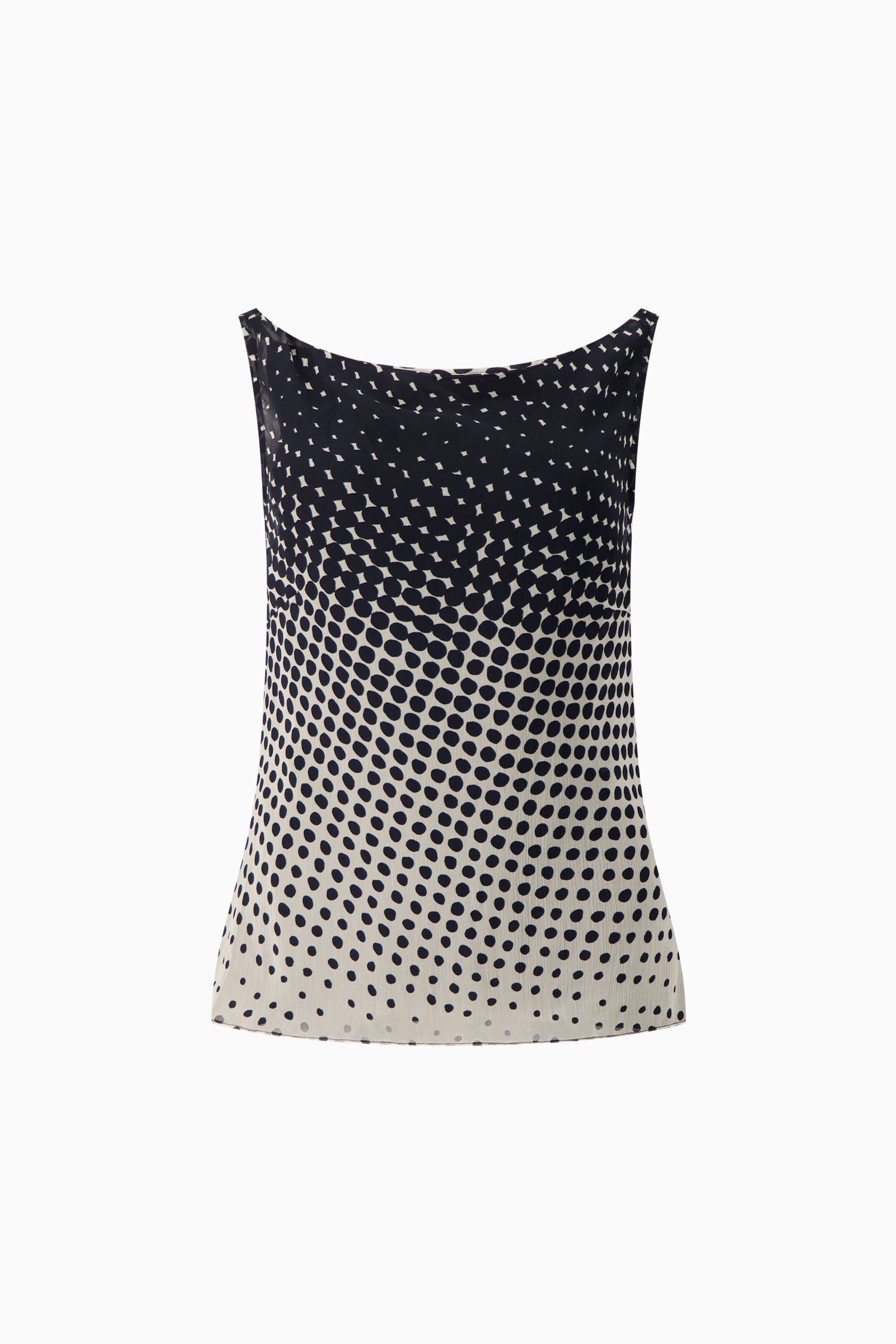 Halftone Wiggle Dot Cowl Back Shell