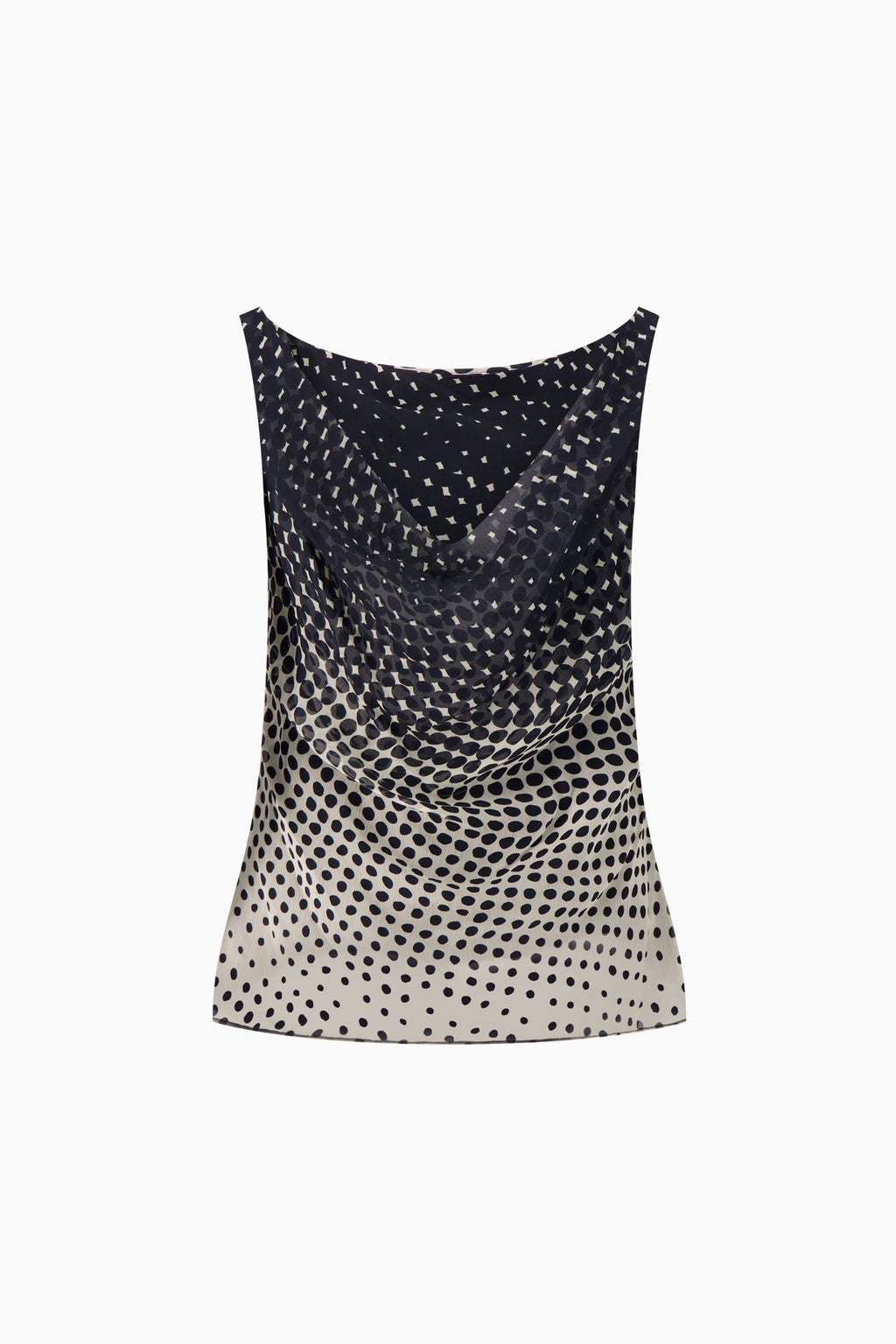 Halftone Wiggle Dot Cowl Back Shell