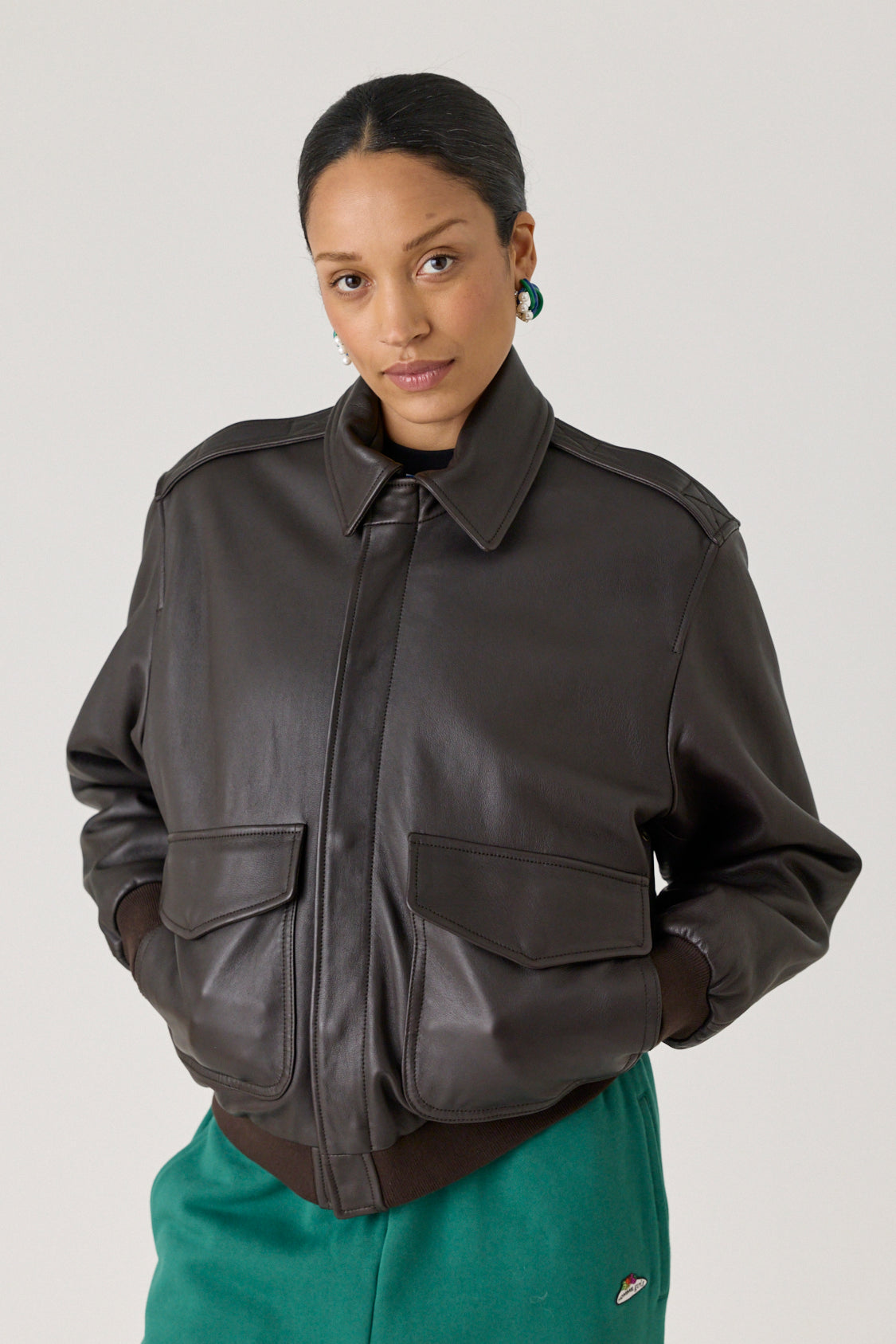 Leather Bomber