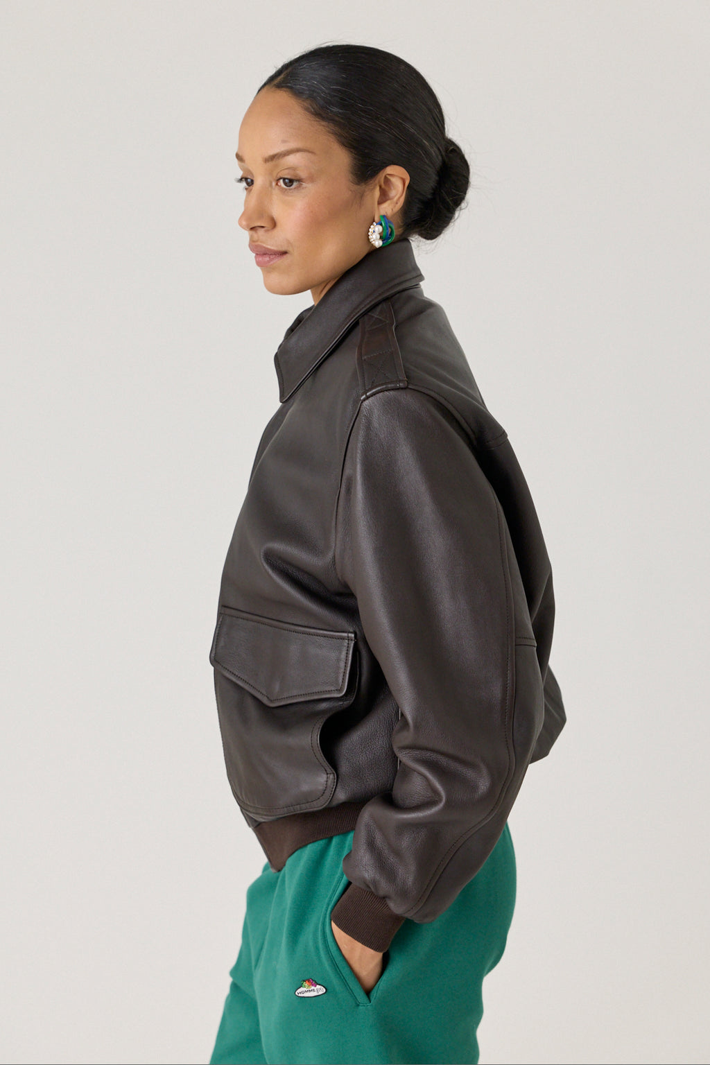 Leather Bomber