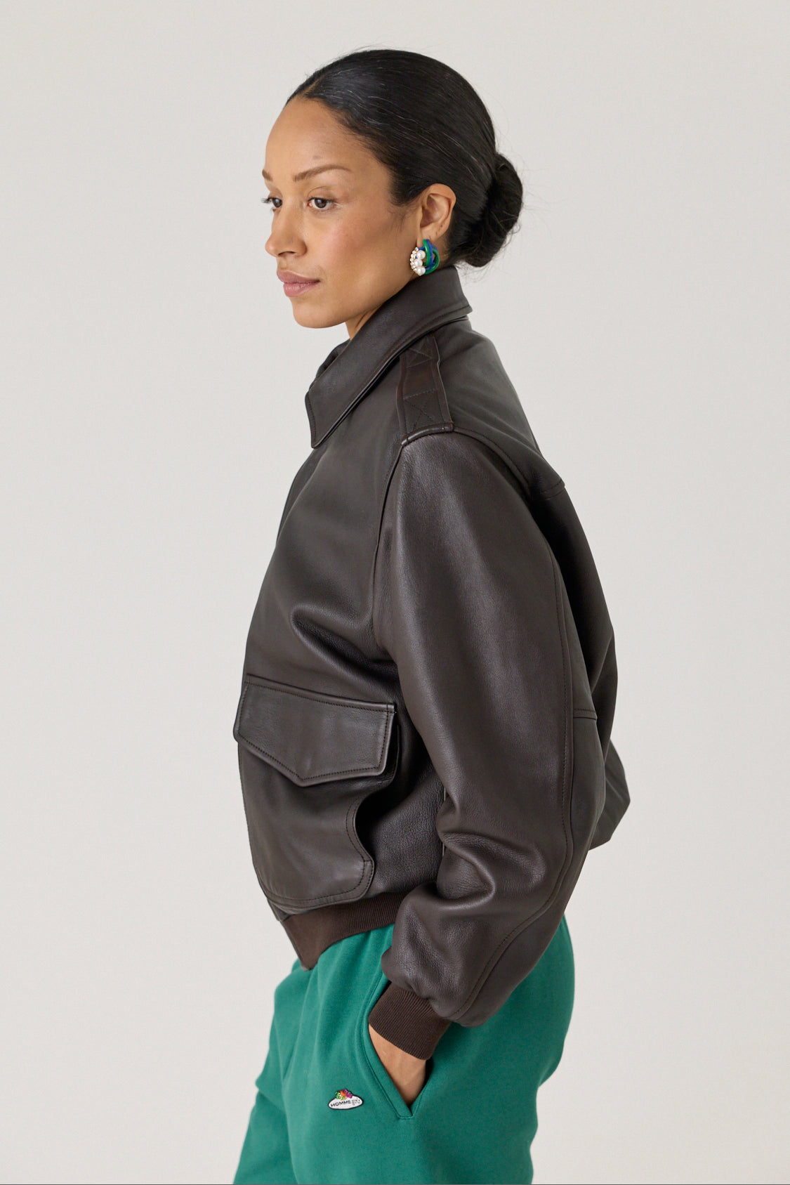 Leather Bomber