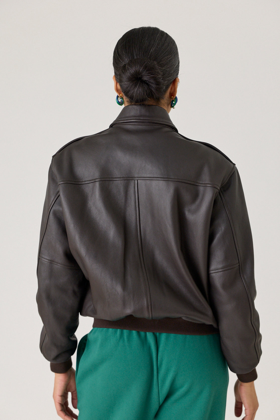 Leather Bomber