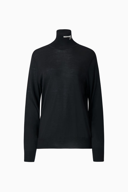 Wool Turtleneck - Black