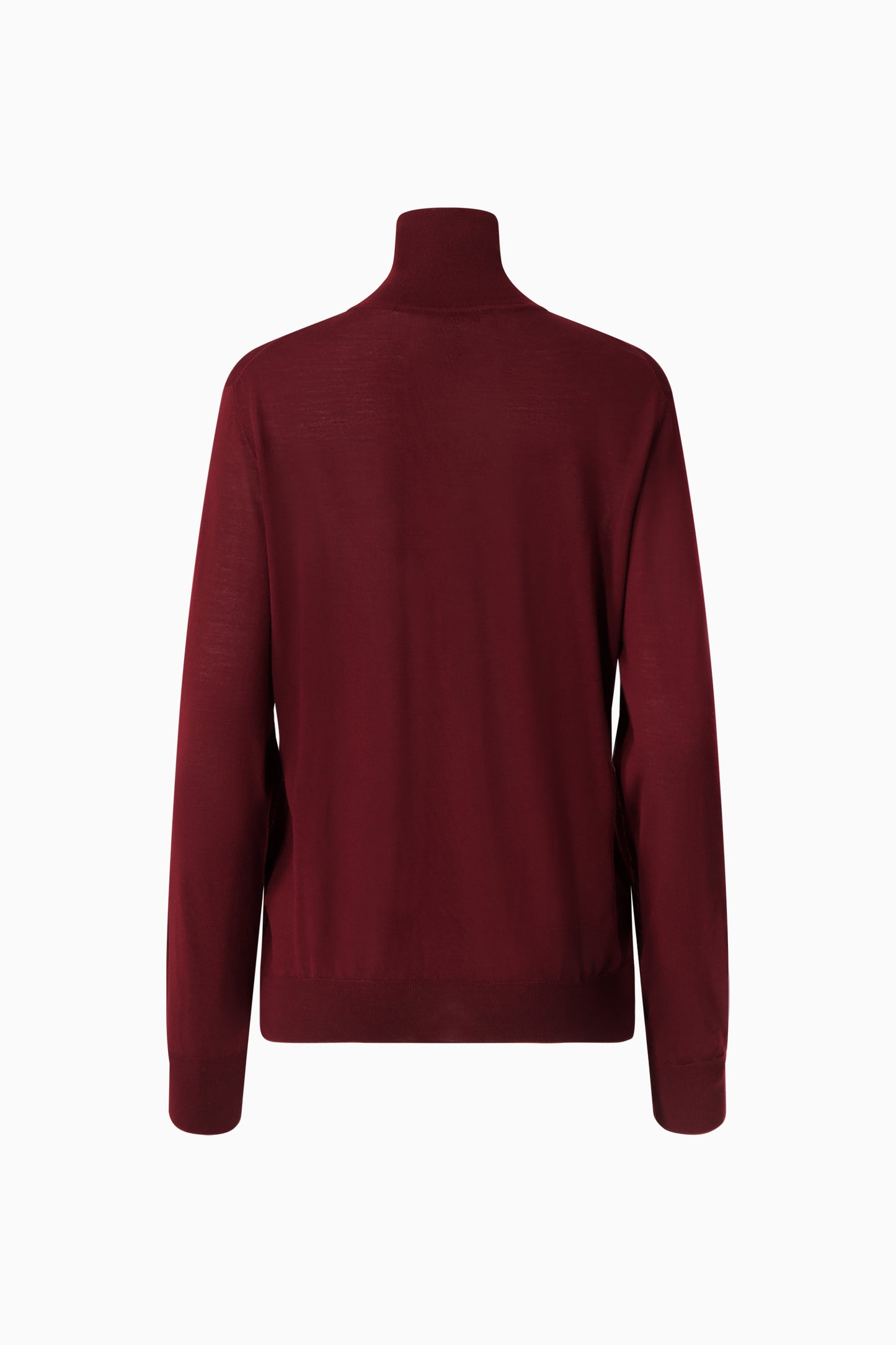 Wool Turtleneck - Burgundy