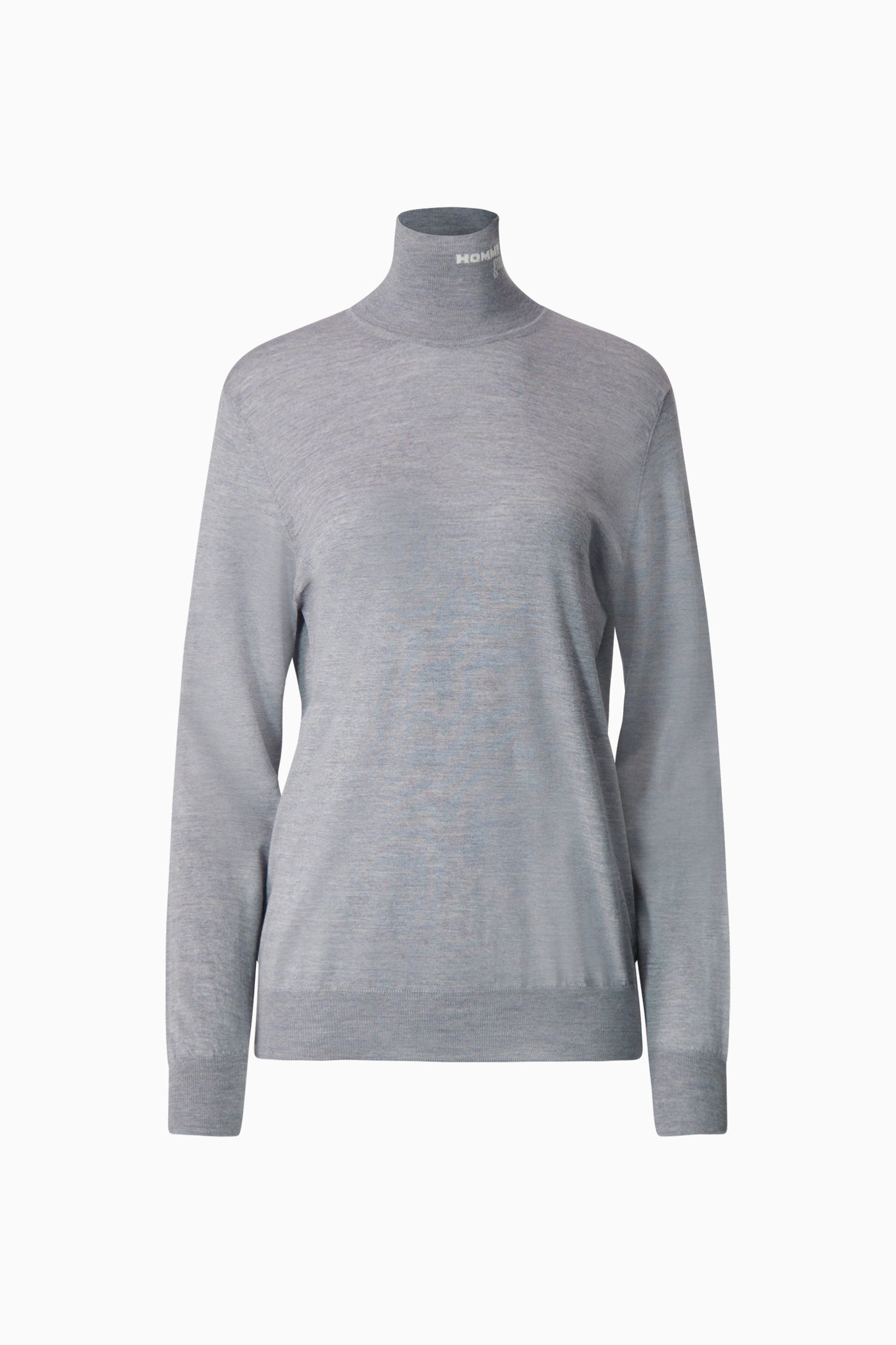 Wool Turtleneck - Heather Grey