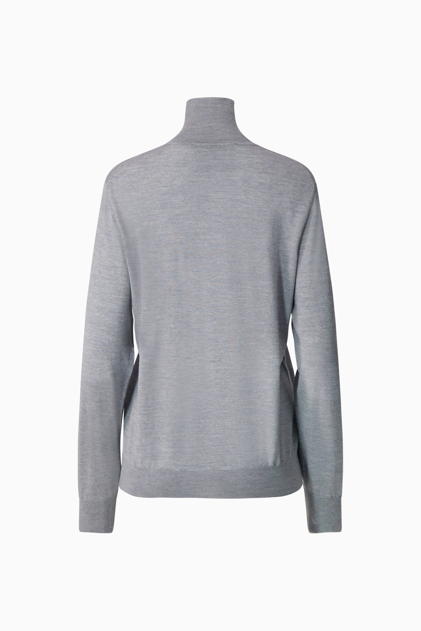 Wool Turtleneck - Heather Grey