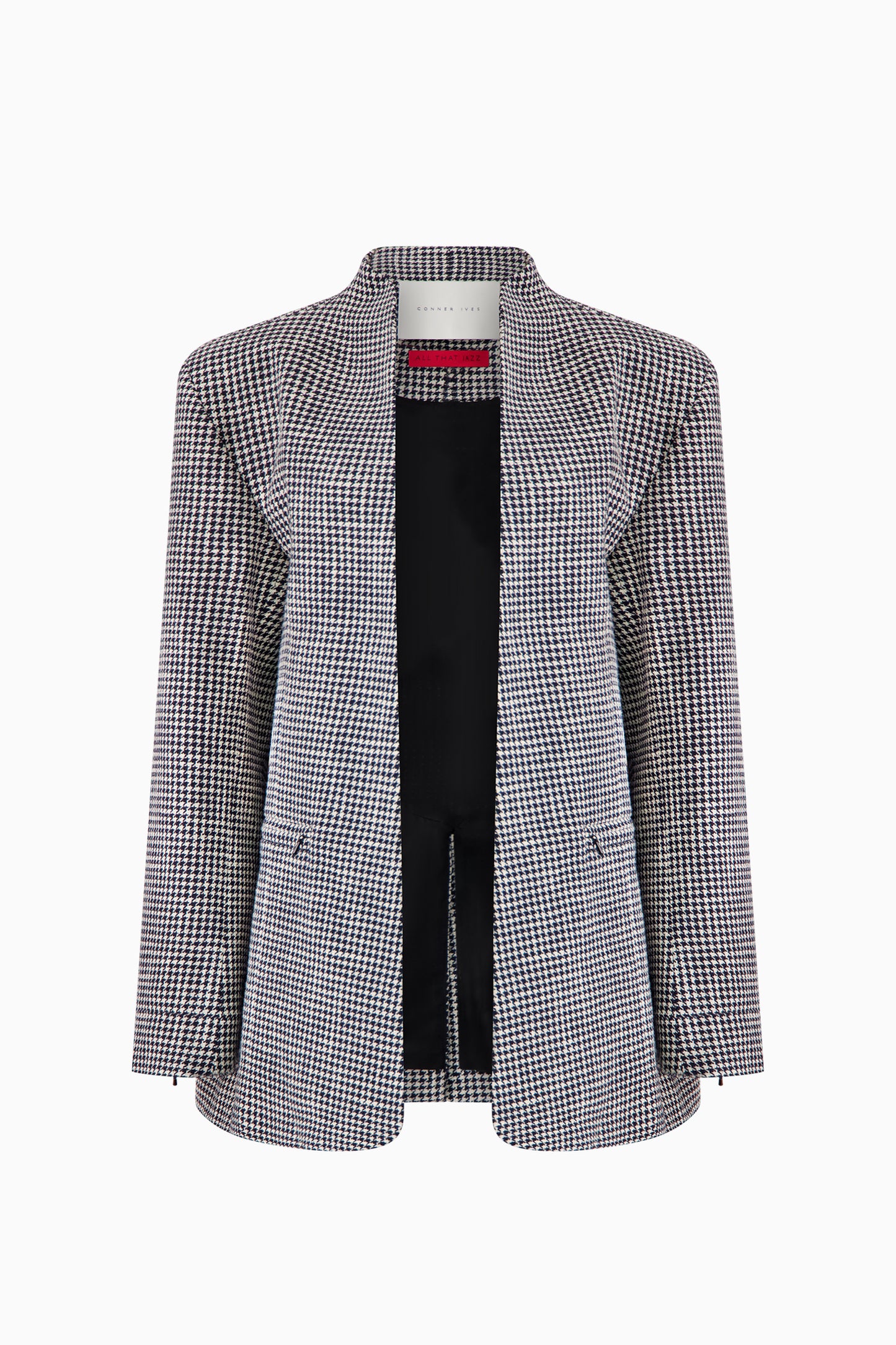Houndstooth Check Tailored Jacket