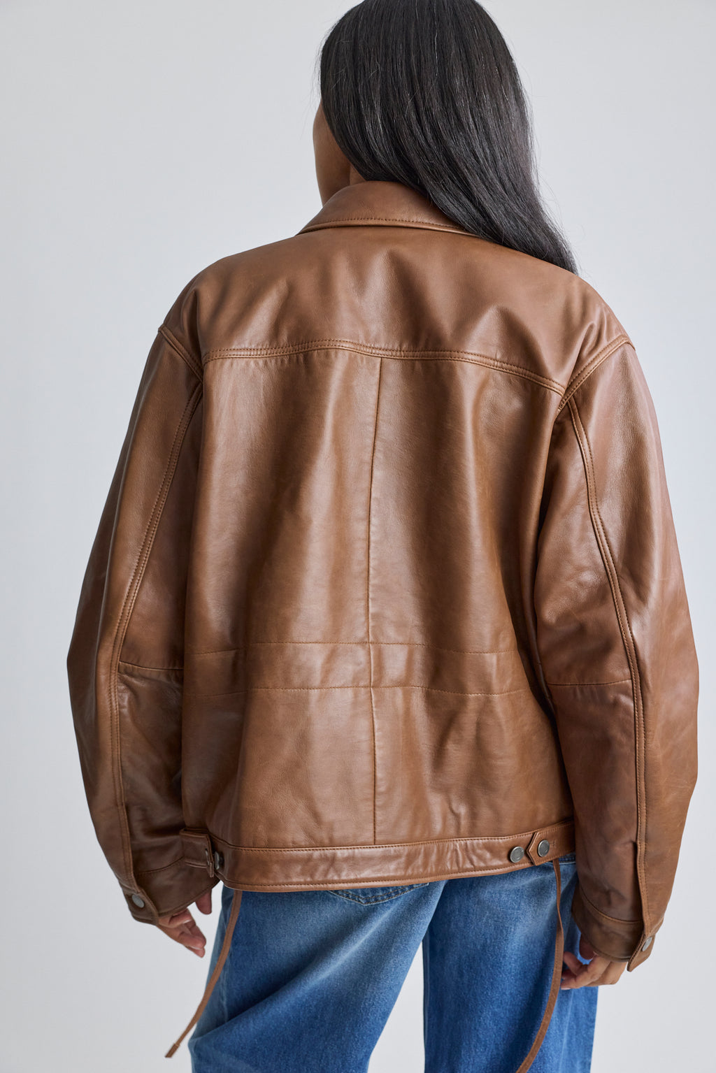Jocelyn Silky Leather Jacket