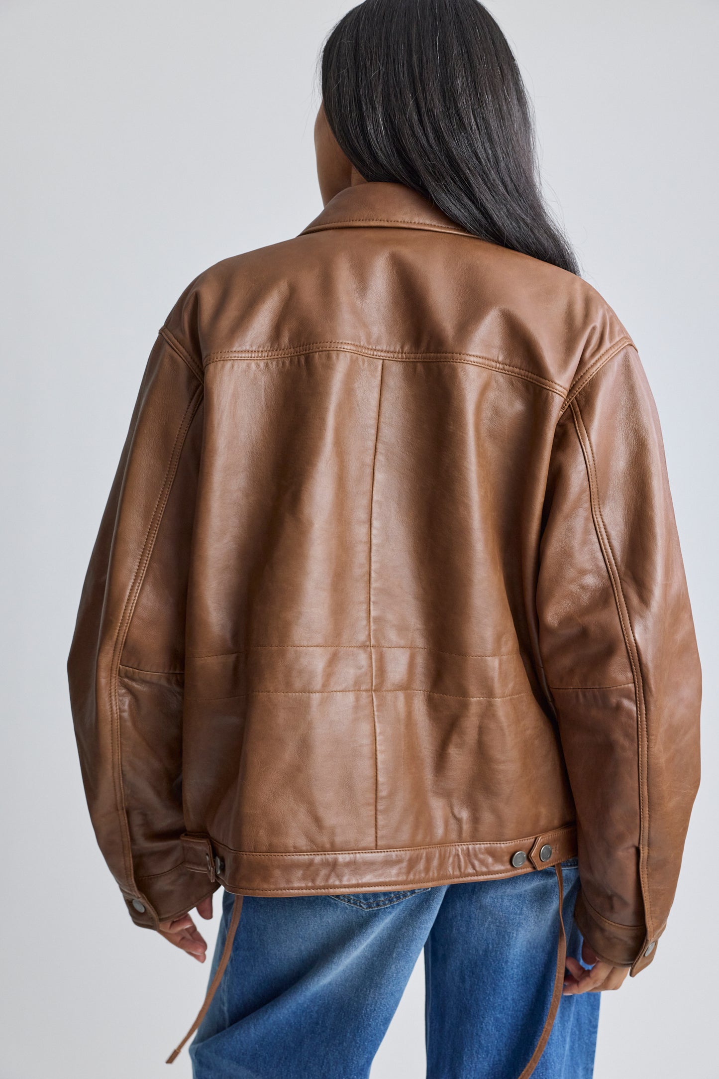 Jocelyn Silky Leather Jacket