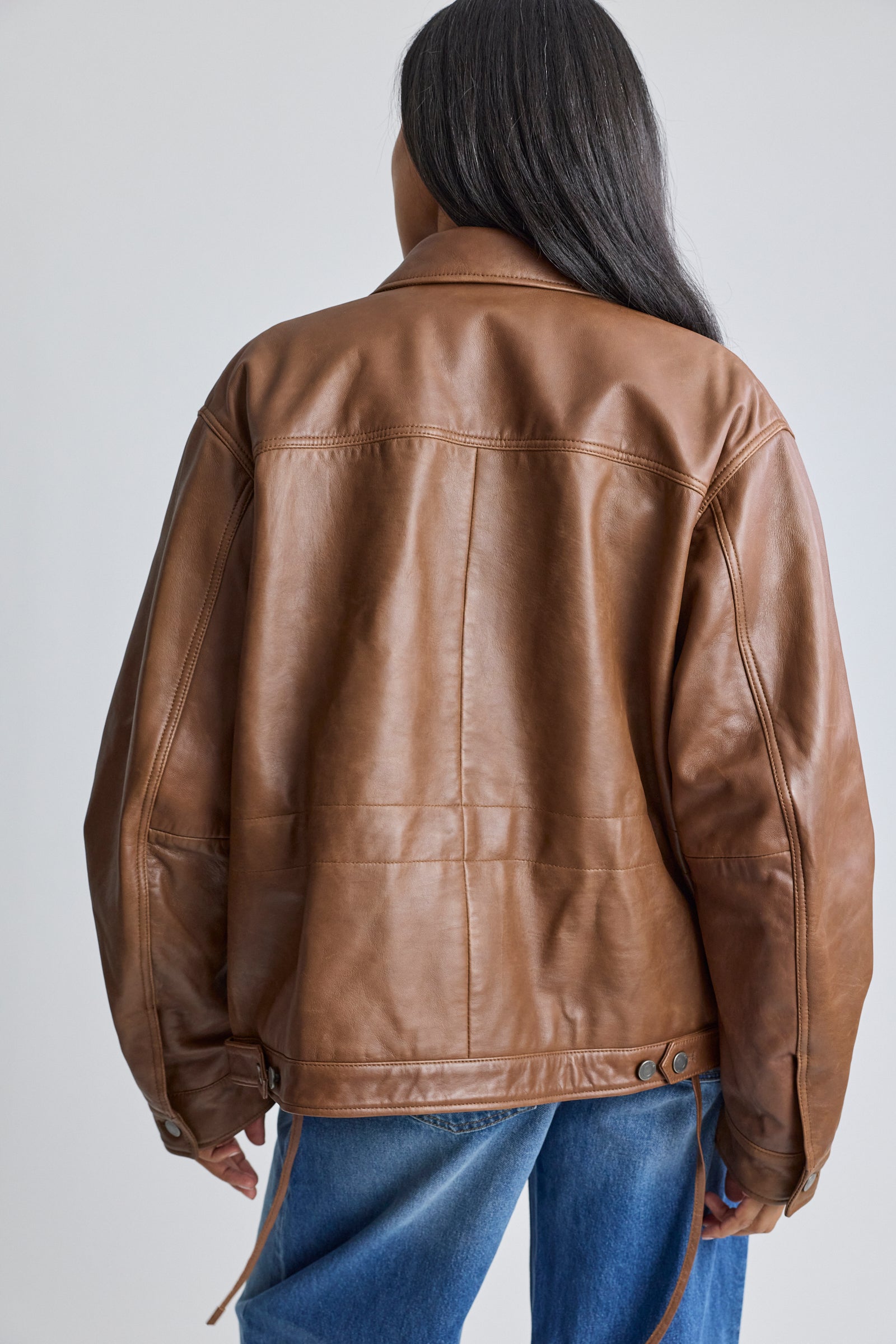Jocelyn Silky Leather Jacket