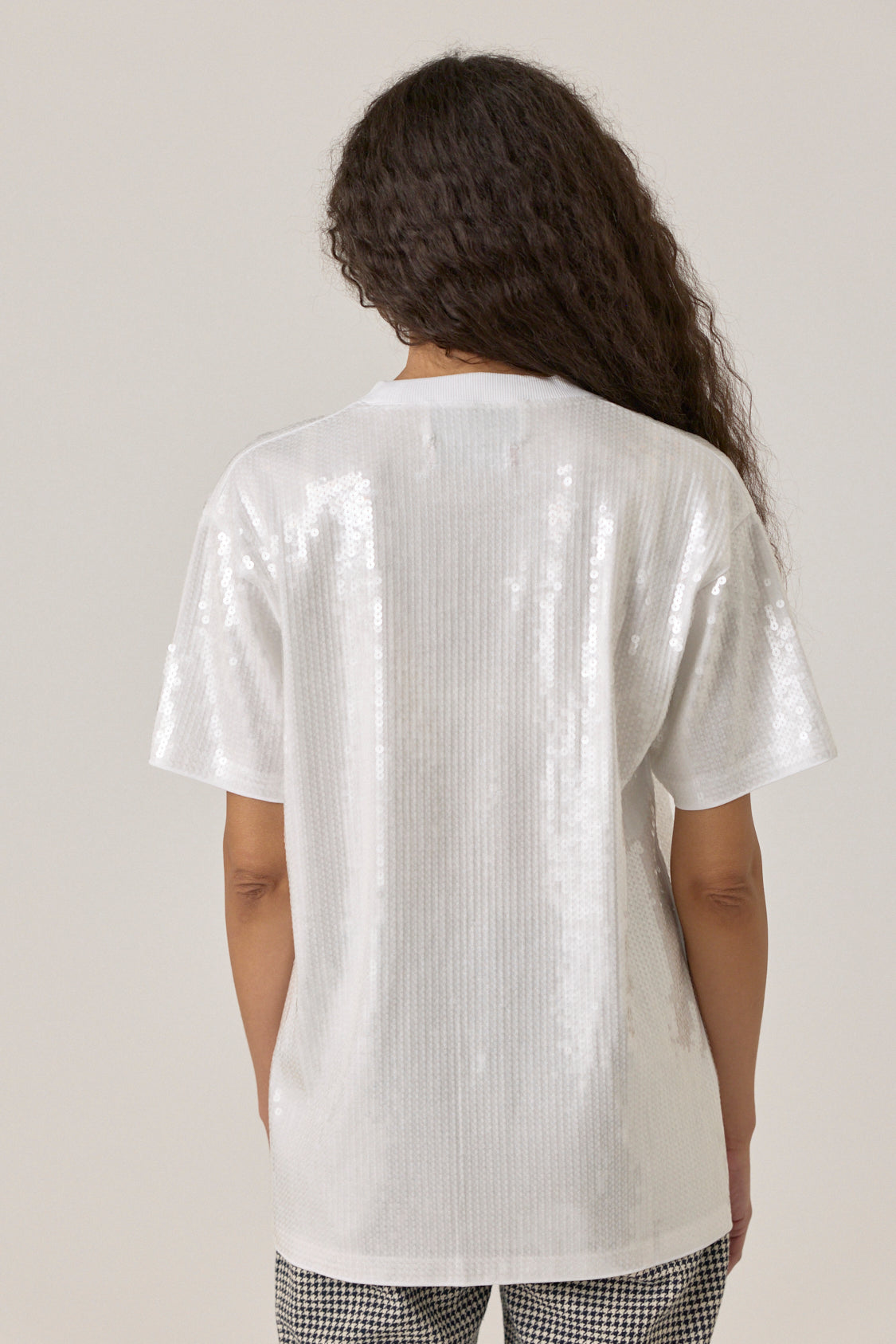 Printed Sequin Tee