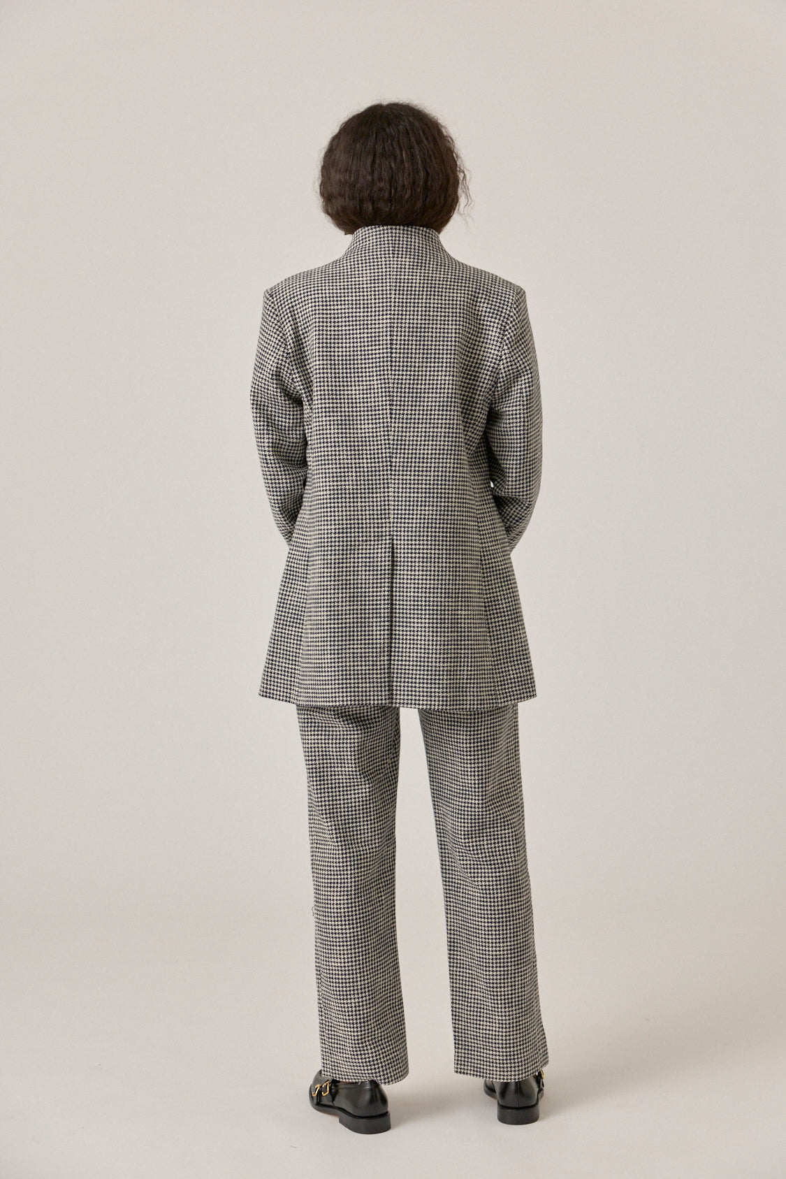 Houndstooth Check Tailored Jacket