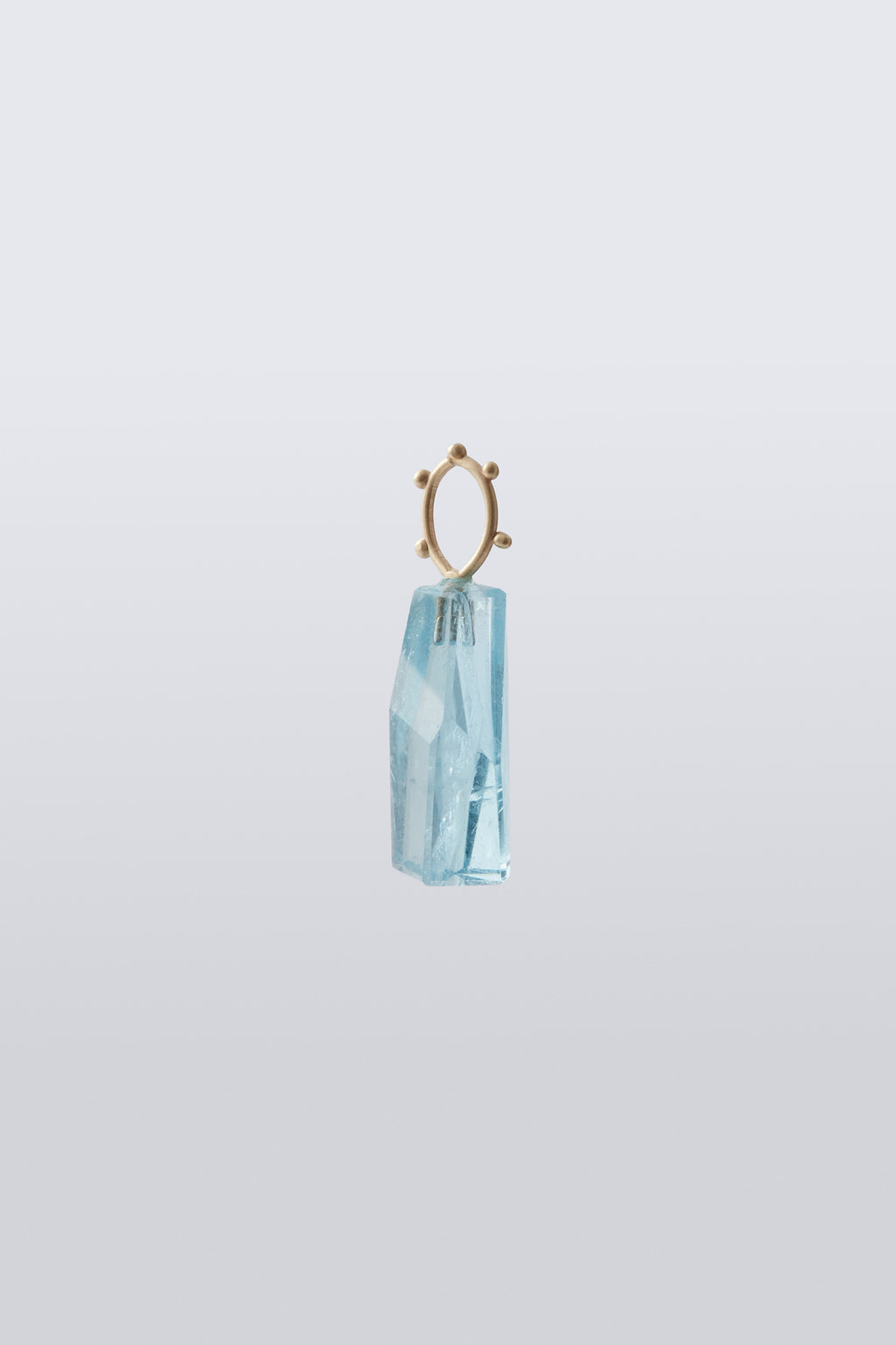 Faceted Aquamarine Charm