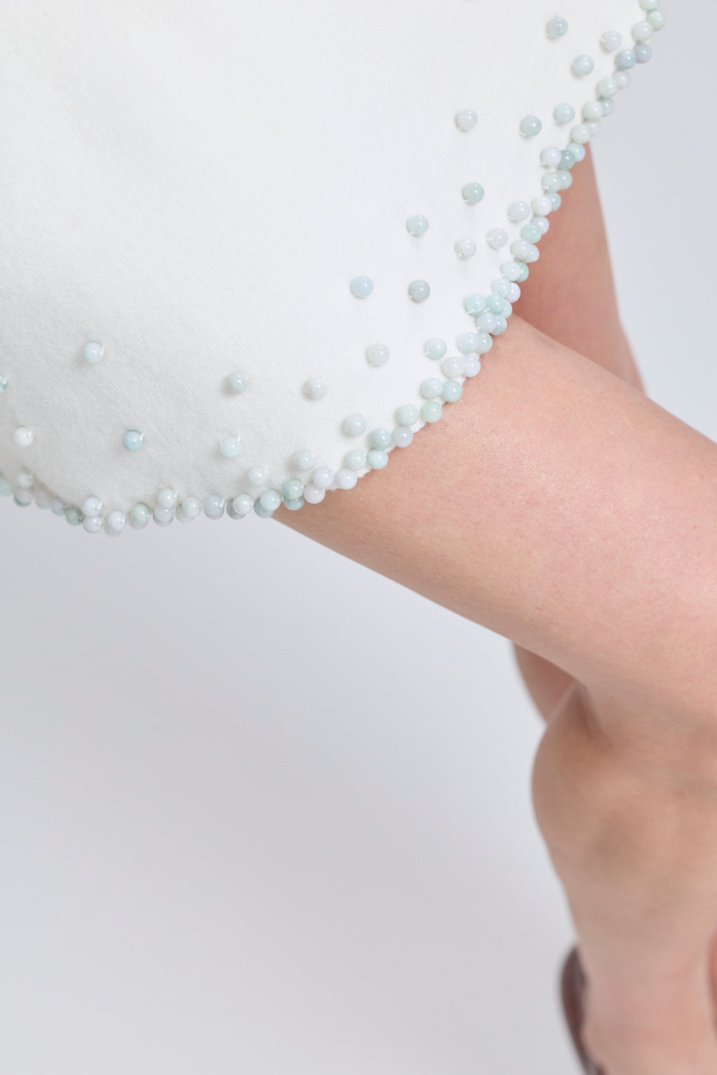 Jade Beaded Knit Skirt