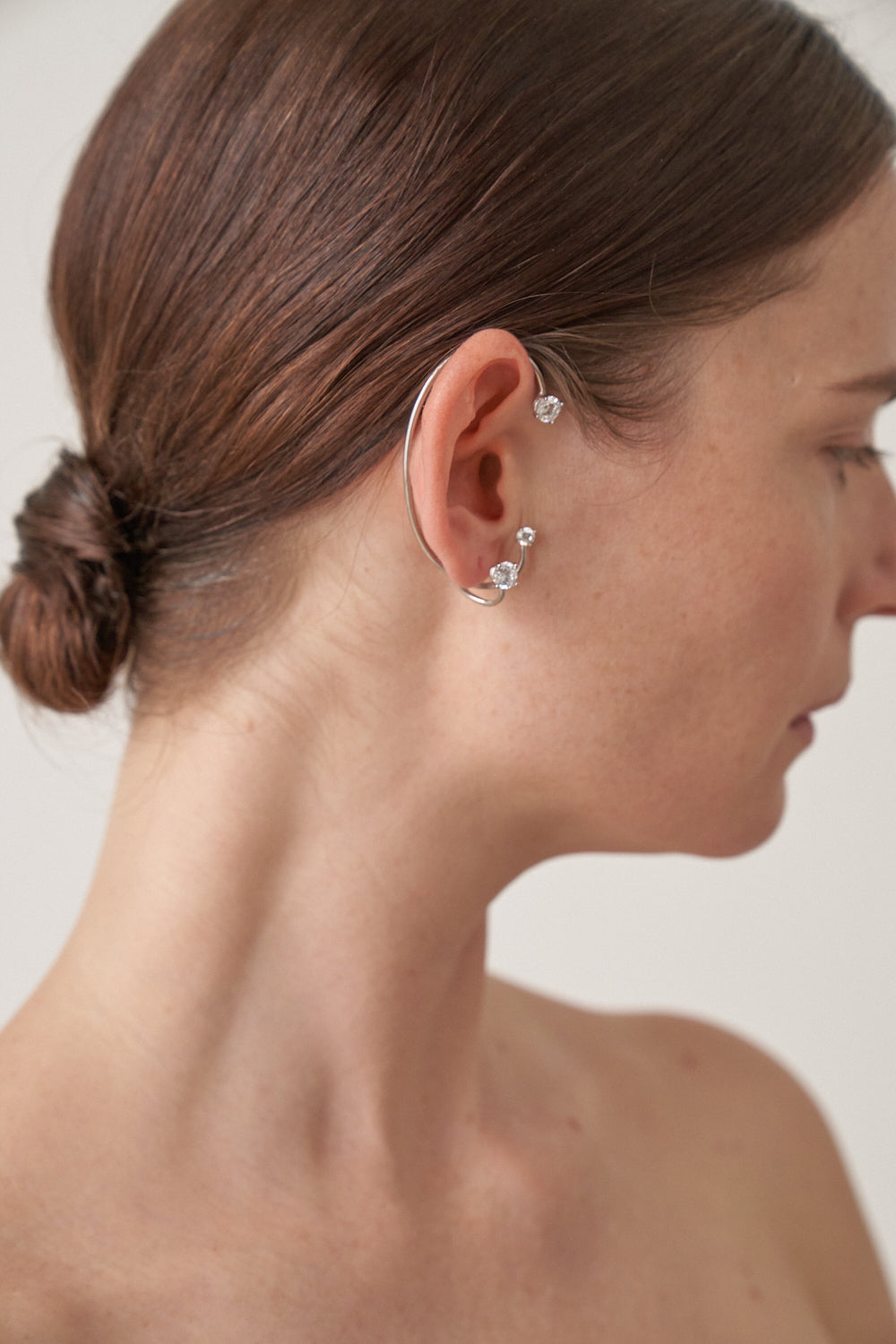 Three Point Ear Cuff - Silver