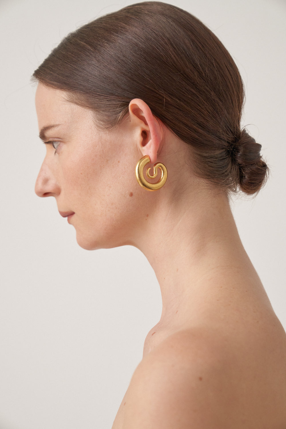 Serpent Hoops Small - Gold