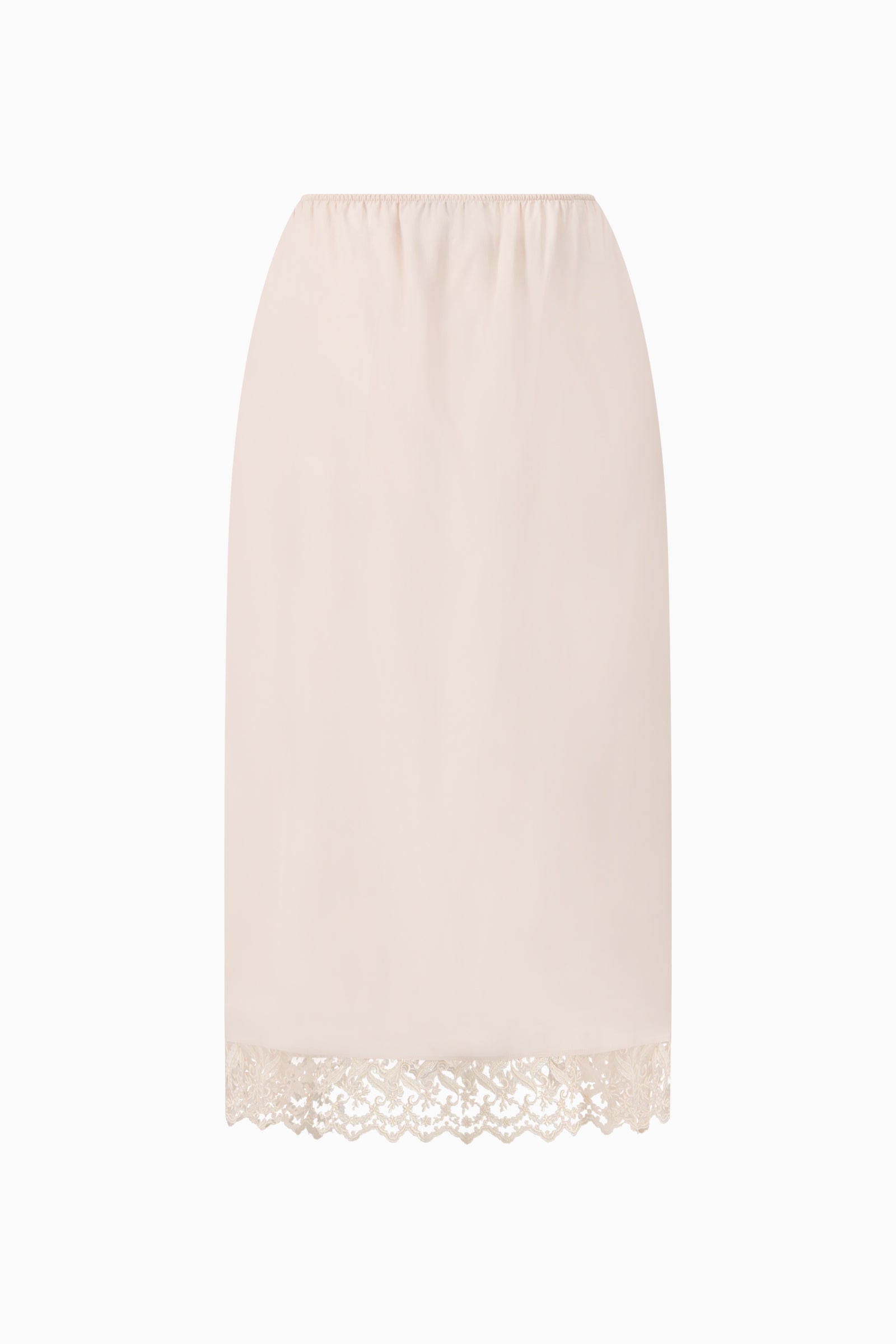Lace Trim Negligee Skirt