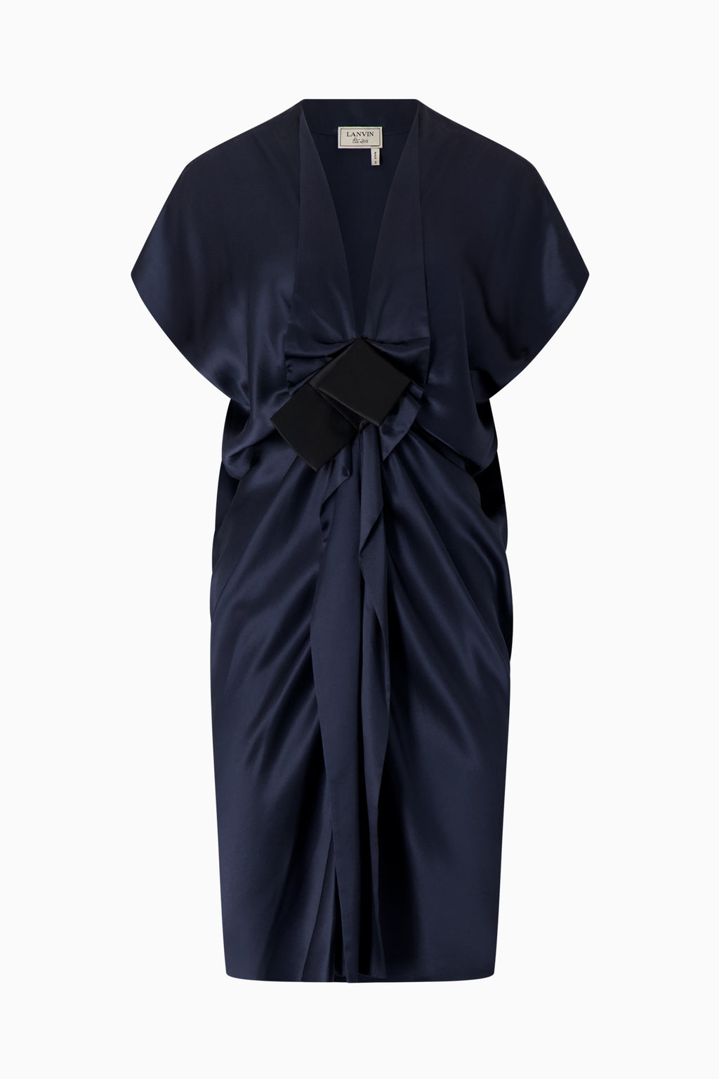 Lanvin by Claude Montana Satin Dress