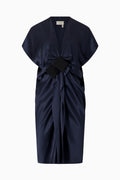 Lanvin by Claude Montana Satin Dress