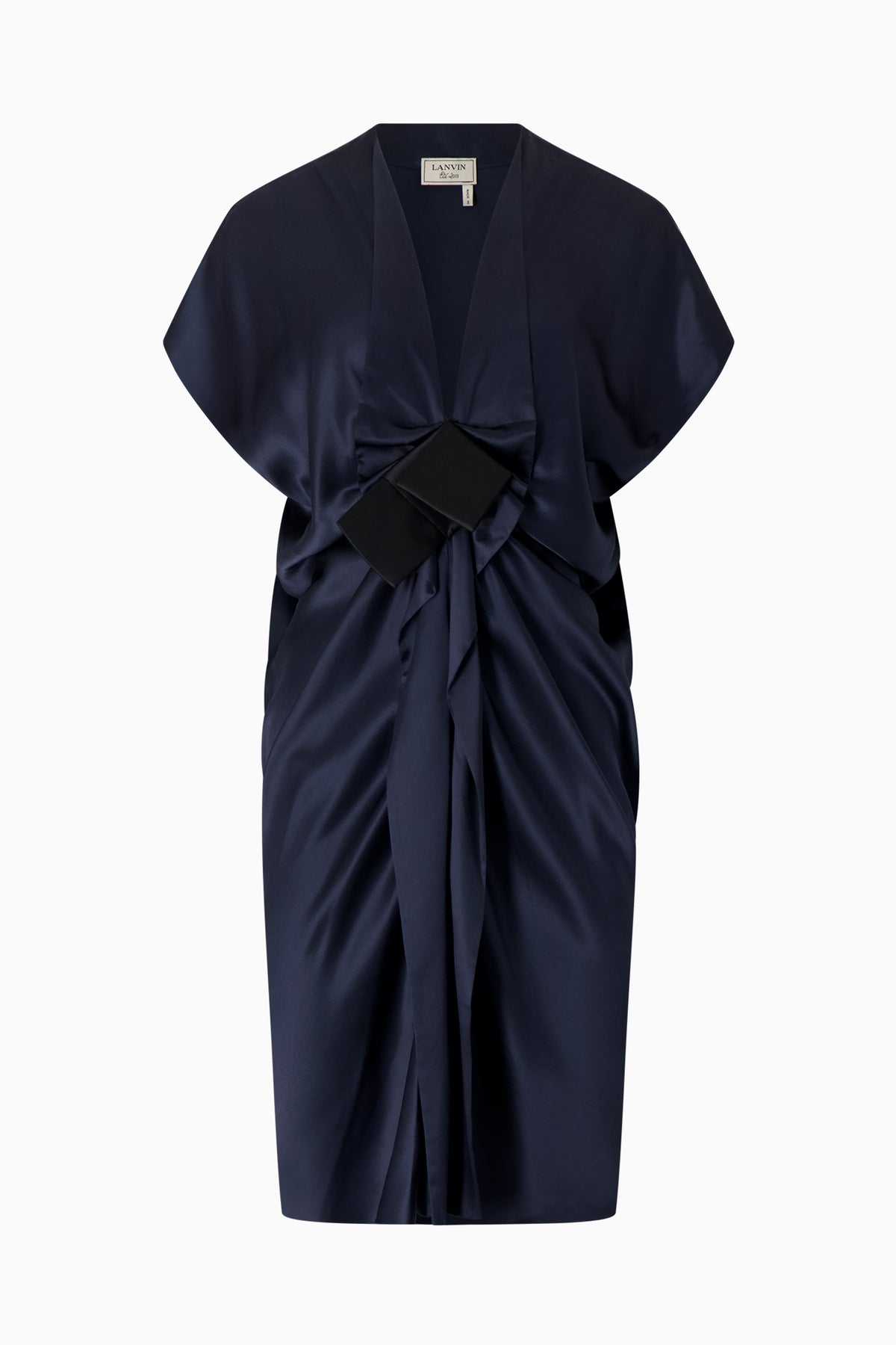 Lanvin by Claude Montana Satin Dress