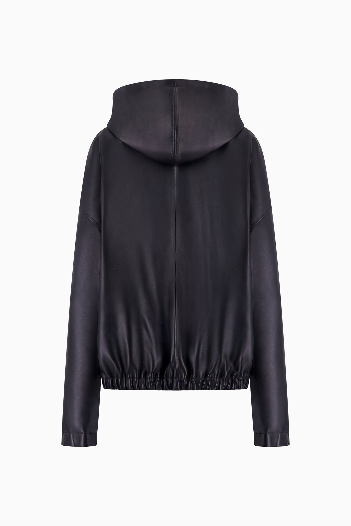 Leather Hoodie Jacket