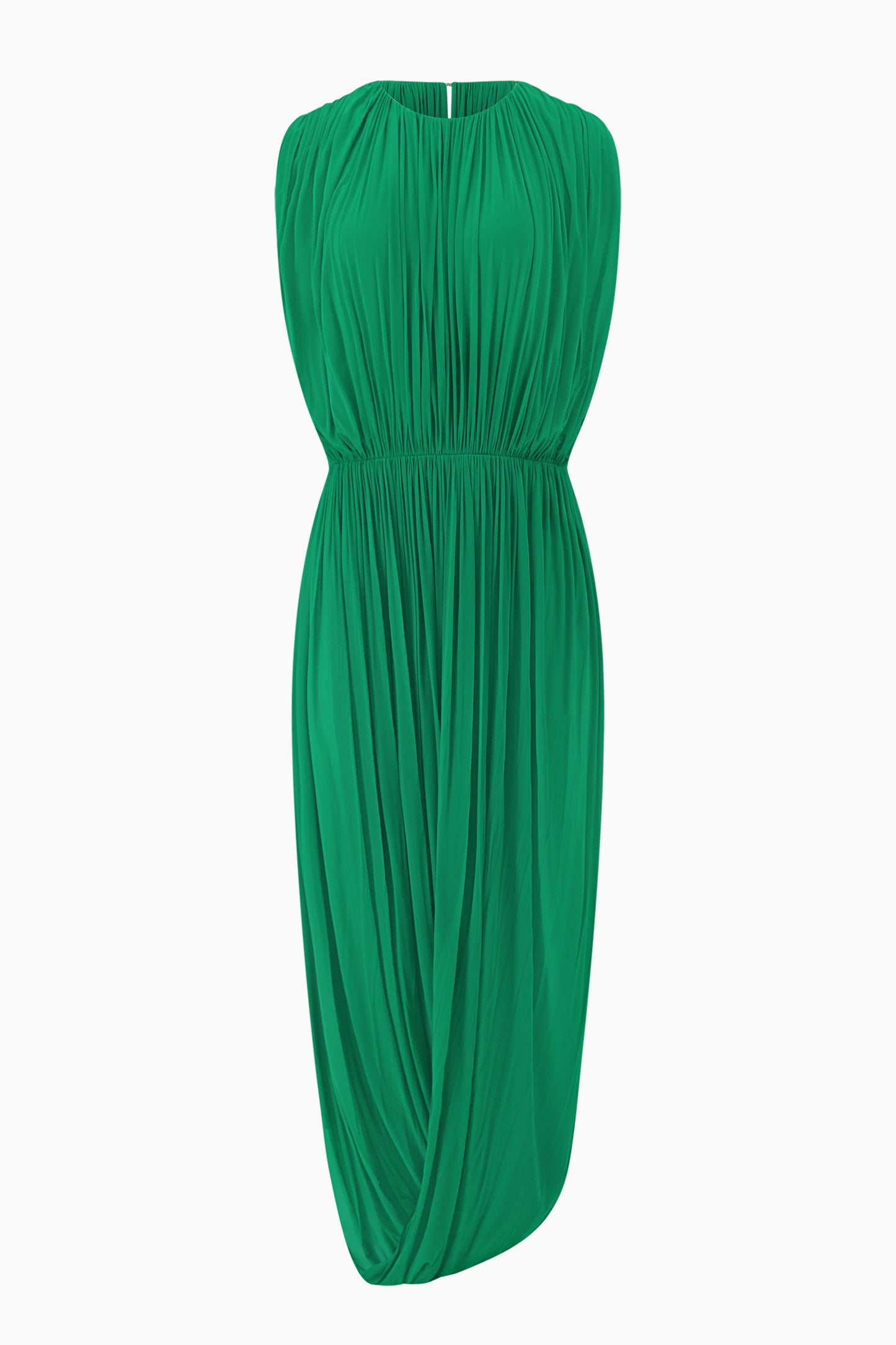 Leonora Draped Column Jersey Dress