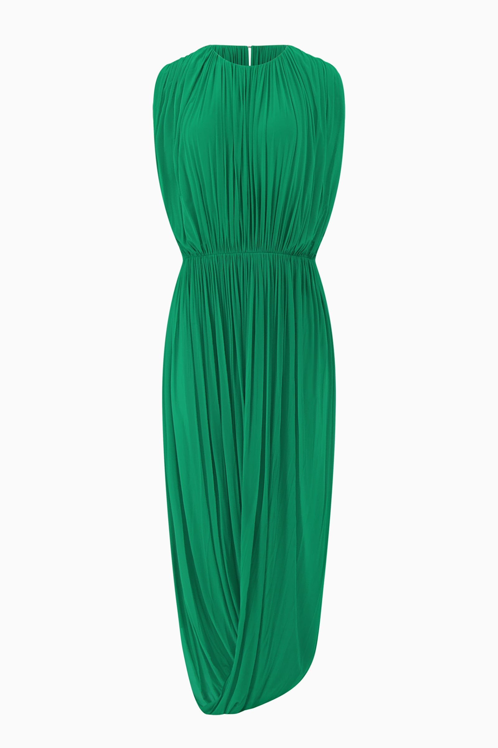 Leonora Draped Column Jersey Dress