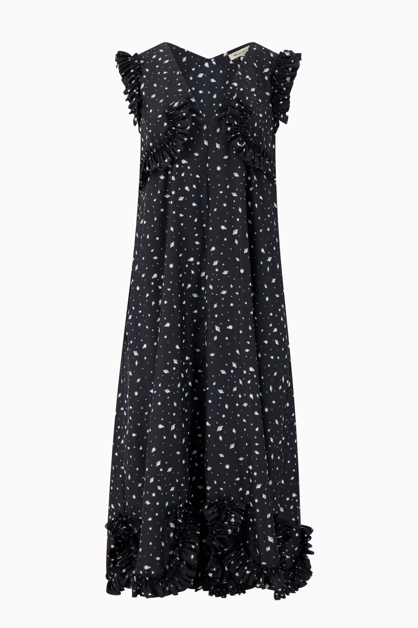 Long Maxi Dress w/ Ruffles