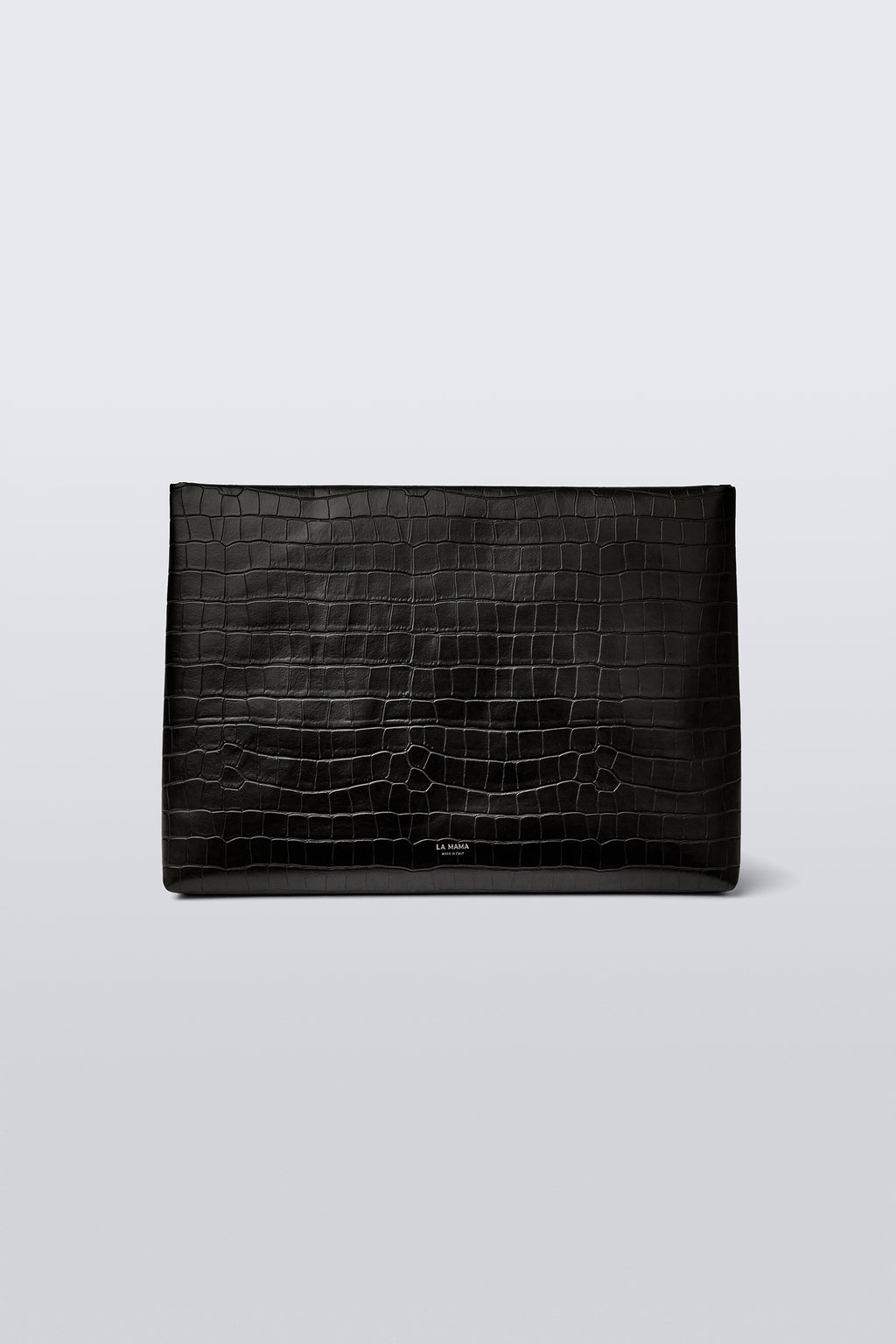 XL Pouch - Black Matte Croco