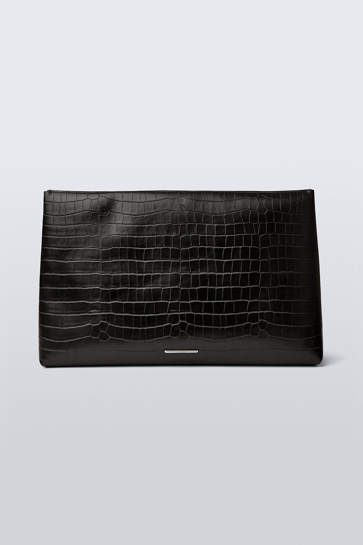 XXL Pouch - Black Matte Croco
