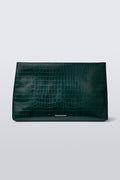 XXL Pouch - Green Matte Croco
