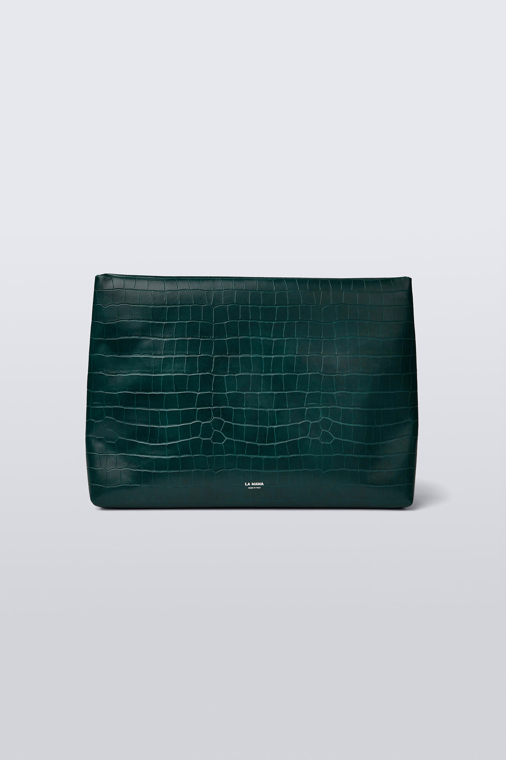 XL Pouch - Green Matte Croco