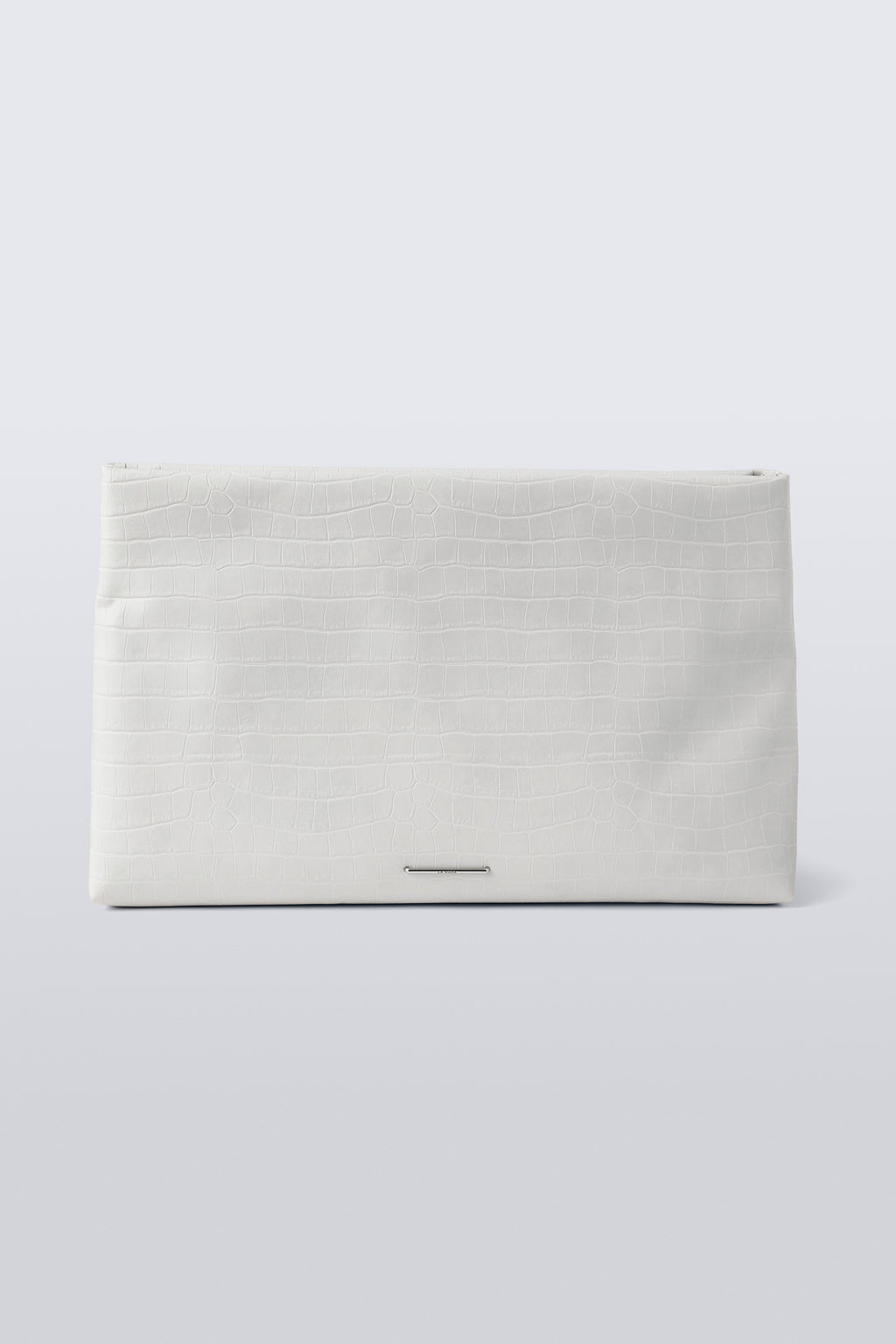 XXL Pouch - White Matte Croco